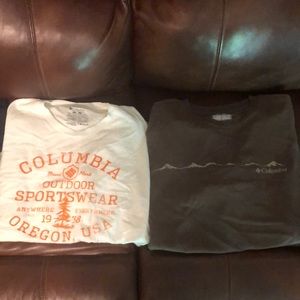 4 Mens Columbia T Shirts